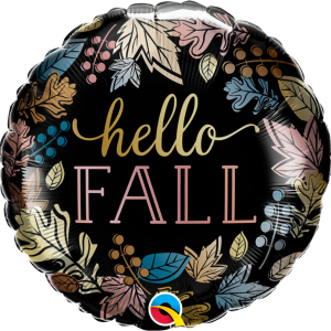18" Hello Fall Foil Balloon