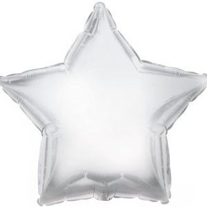 18" Platinum Silver Mylar Balloon