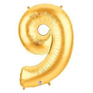 321 Holographic Gold Balloon 9